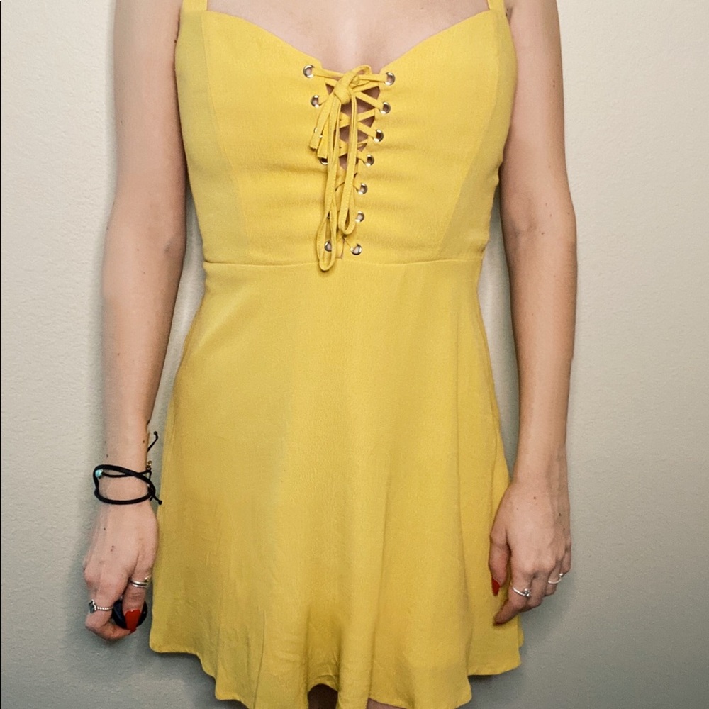Yellow spring dress